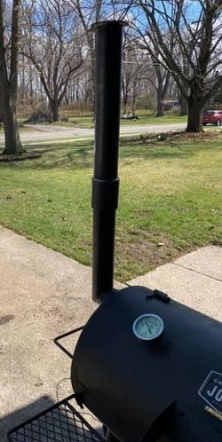 Ok Joe Highland smoker stack extension
